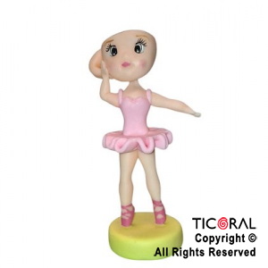 ADORNO BRAINROT BALERINA CAPUCHINA PORCELANA FRIA x 1